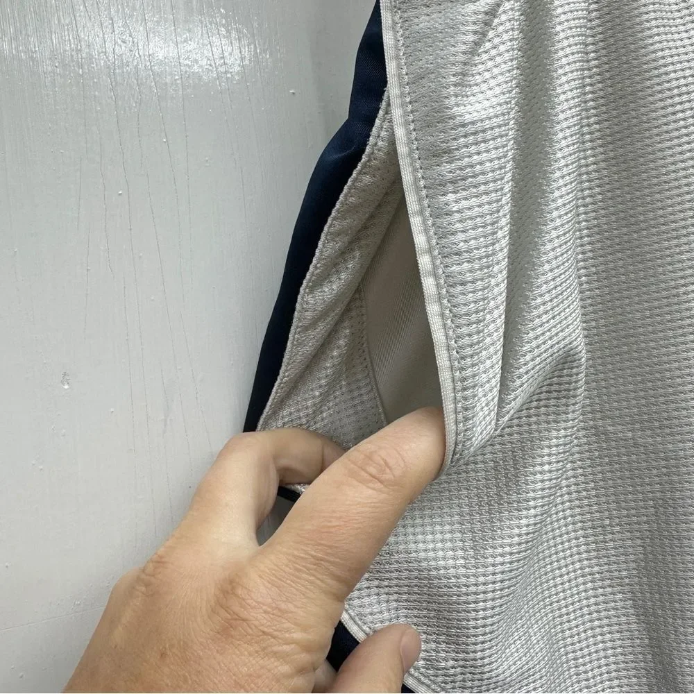 Vintage Nike‎ white navy dazzle basketball shorts men's large